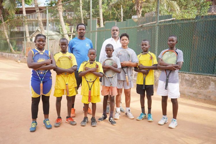 Tennis Association President Cedric applauds Kabira Country Club’s support to the tennis fraternity. 