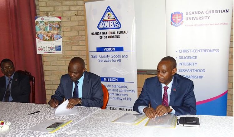 UNBS, inks MoU with UCU to standardize academic products