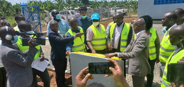 Kabingo piped water project commissioned. NWSC to  serve over 400 people 13 villages of Kamwenge district.