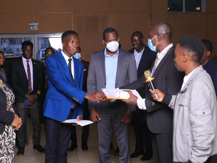 Environmental Health students urged to self-evaluate their courses before graduation as Ssenkubuge Shafique is named new MUEHSA President
