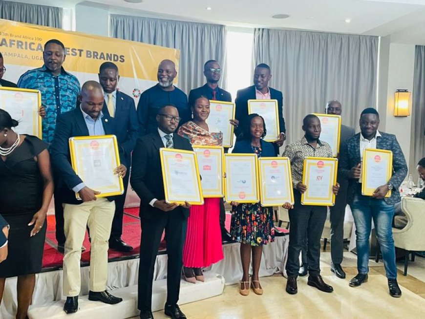 2023 Africa's Best Brands recognized at the Brand Africa Award in Kampala