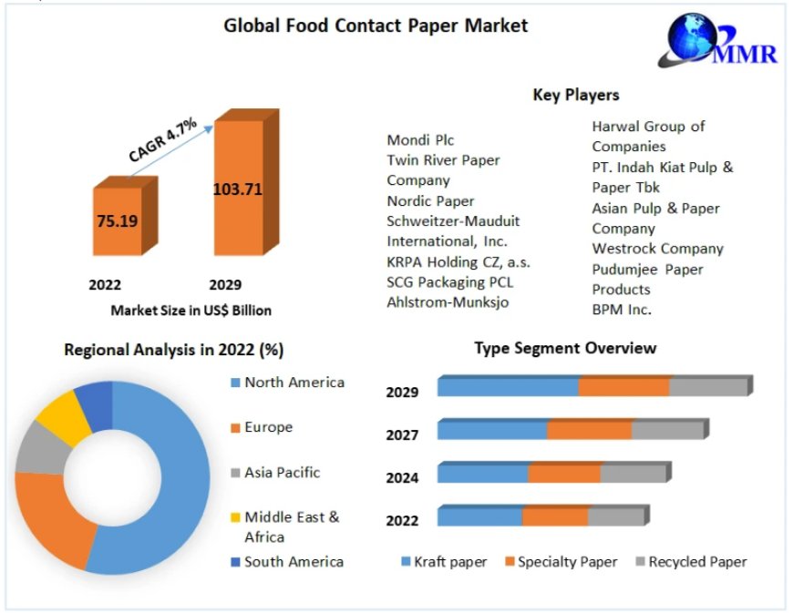 Food Contact Paper Market Share, Industry On-going Trends, Top Players Positioning, Geographic Segmentation and Forecast to 2029
