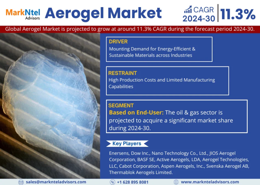 Aerogel Market Demand, Trends and Growth Analysis 2024-30