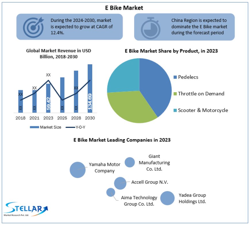 E Bike Market Segments by Region, Growth, Sales and Revenues of Manufacturers Forecast till 2030