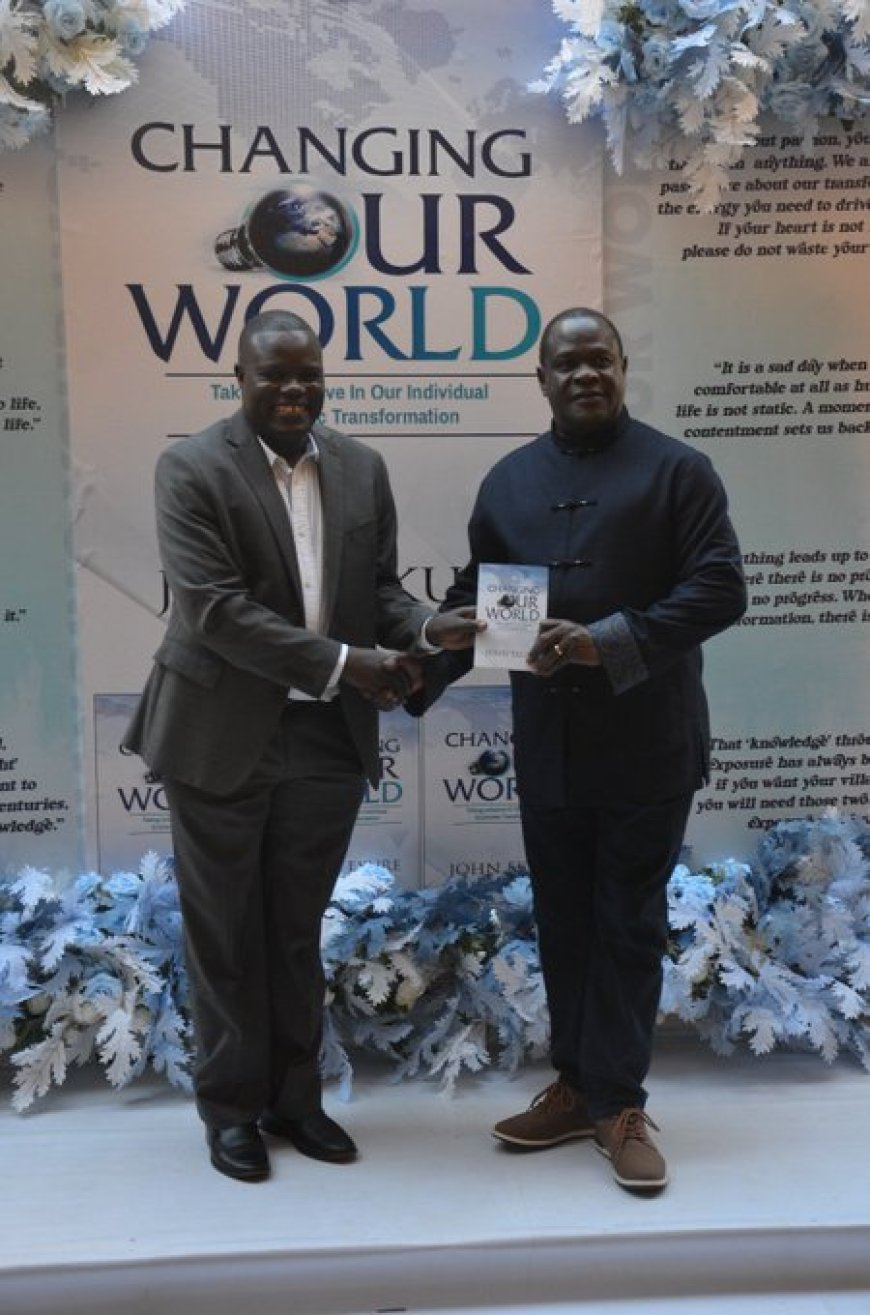Book Launch: Deputy Secretary to the Secretary Ocailap applauds Dr. John Ekure's “Changing Our World” masterpiece