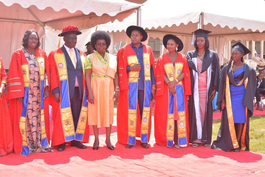 Education Minister Janet Museveni calls for enhanced support to vocational education for the youth as 180 graduates at Victory School of Beauty & Hospitality Mgt.