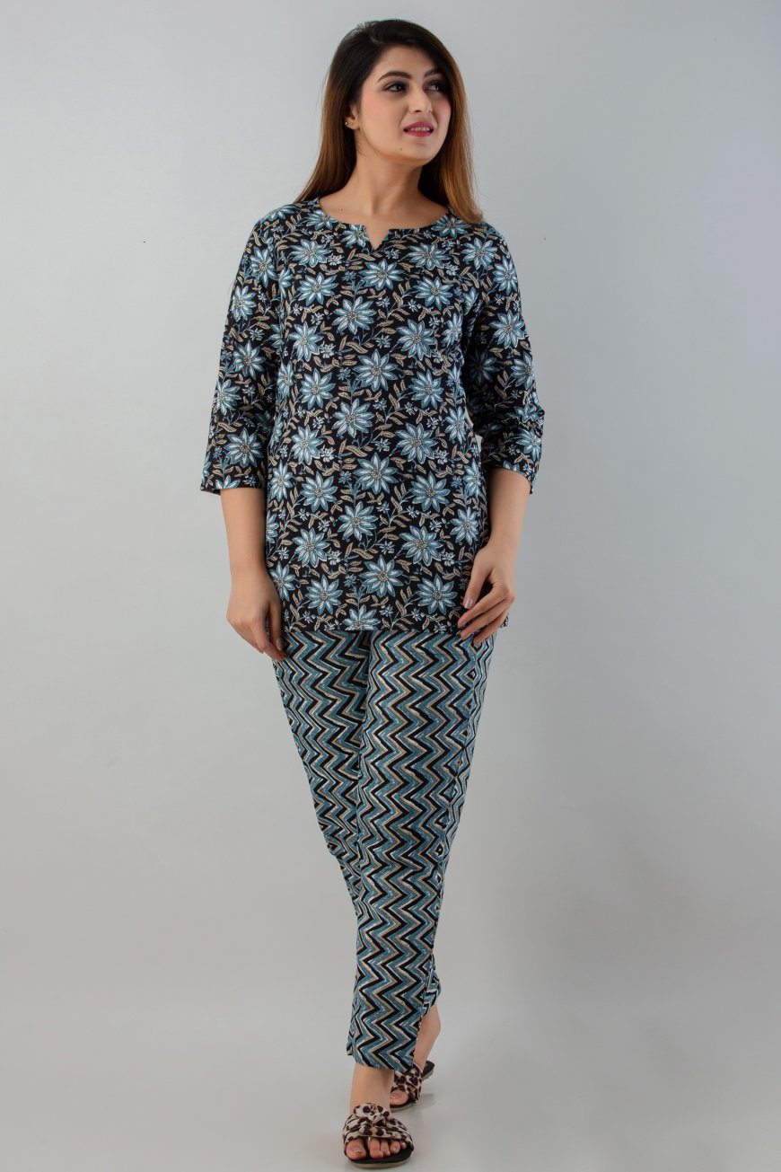 Floral Printed Night Suit for Women: Elevating Comfort and Style
