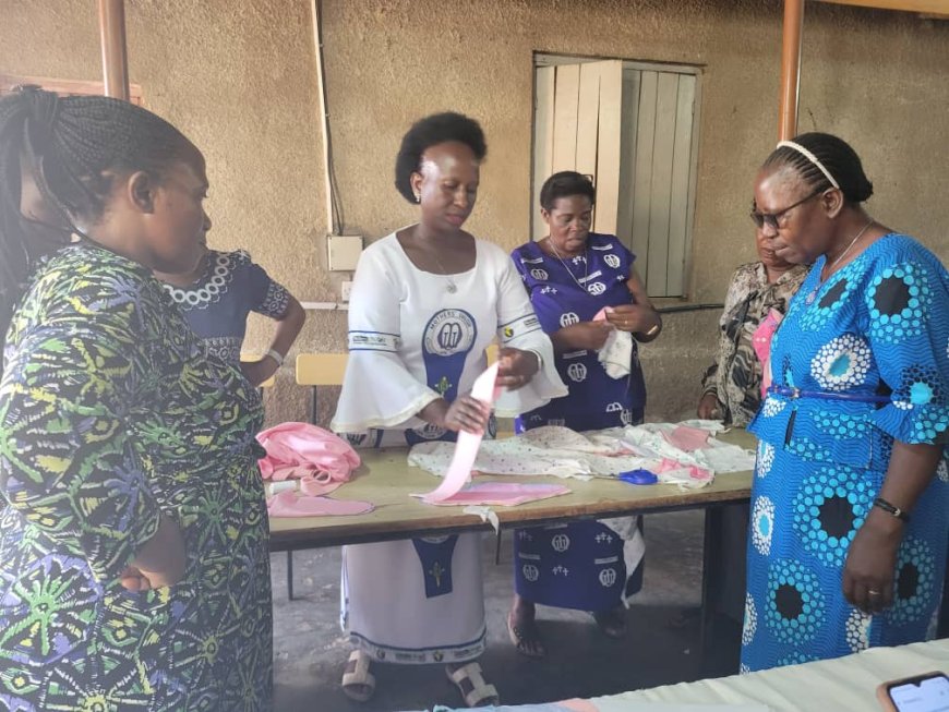 Namirembe Diocese women learn the art of making reusable pads