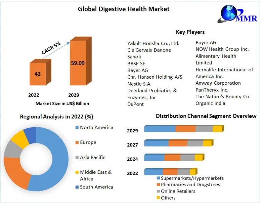 Digestive Health Market Regional Trends,  Joint Ventures And Future Growth