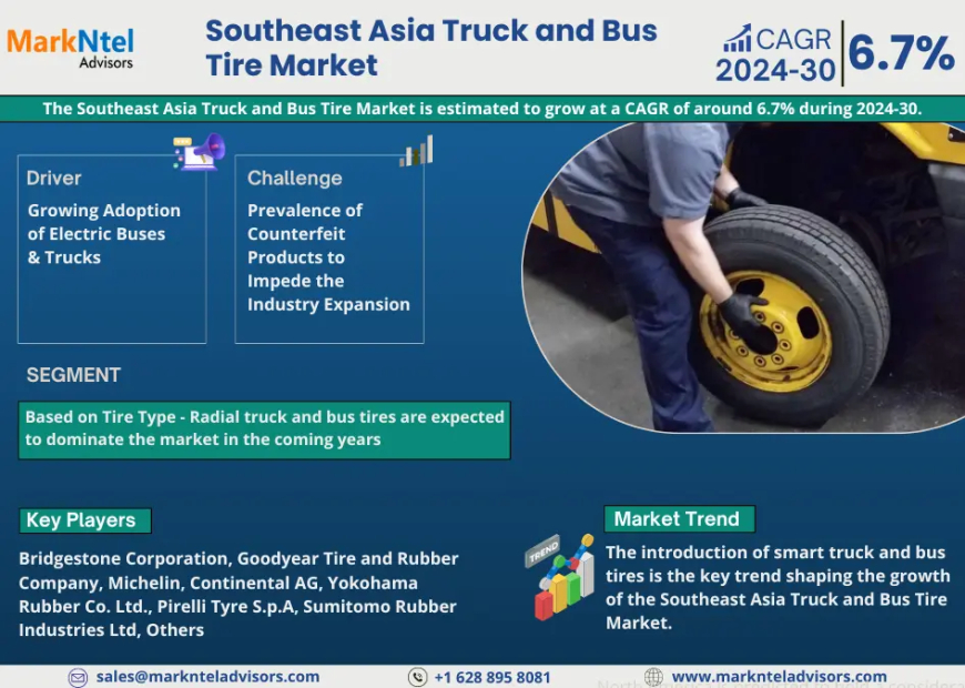 Southeast Asia Truck and Bus Tire Market to Grasp Excellent Growth by 2030