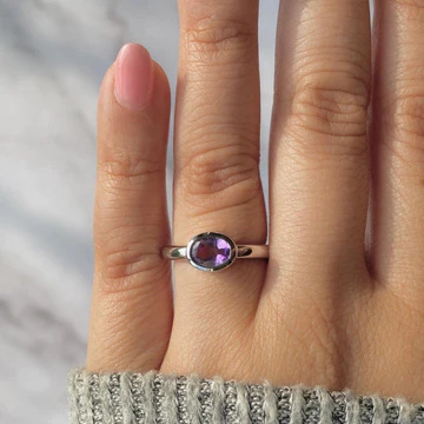 Beautiful Amethyst Rings | Buy beautiful amethyst rings online at the best price