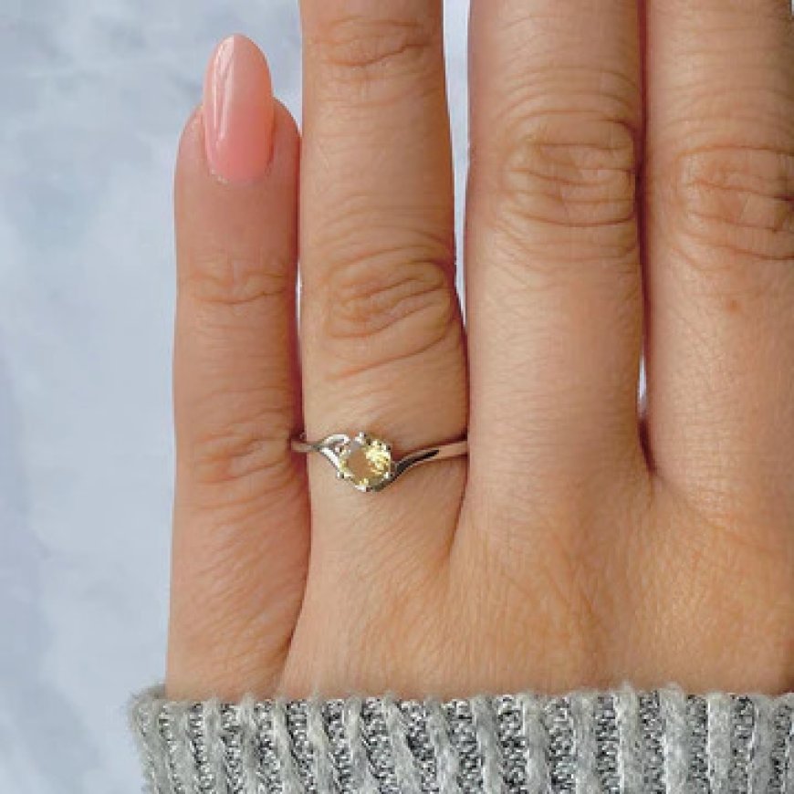 Buy Dainty Citrine Rings online at the best price