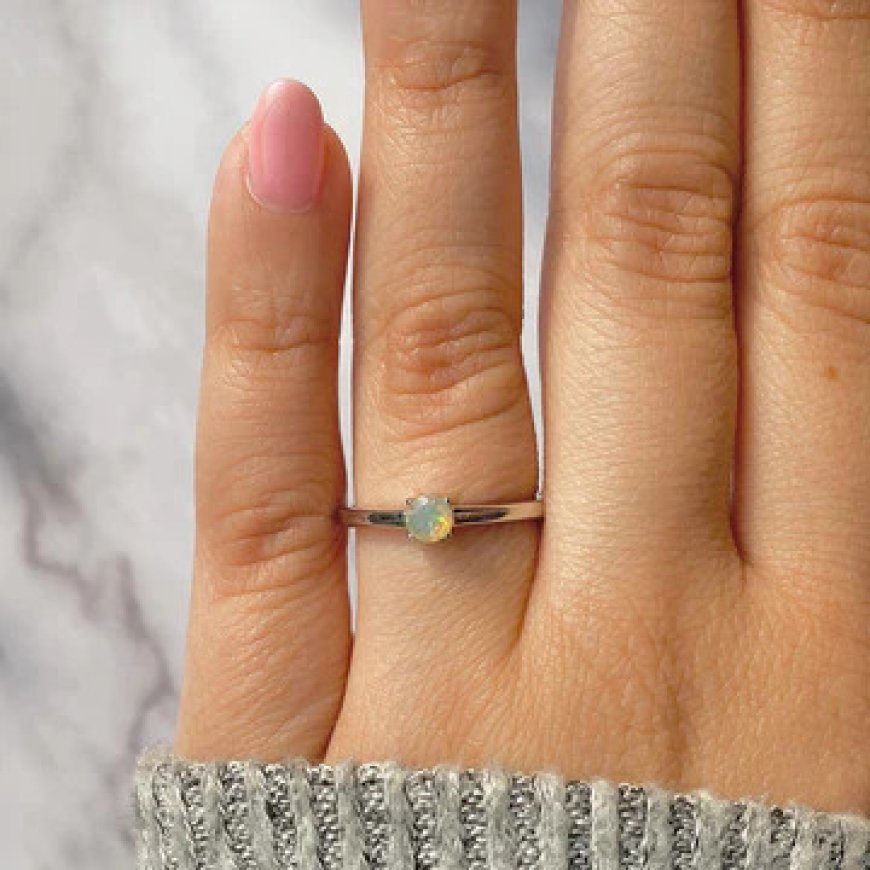 Buy Dainty Opal Rings online at the best price