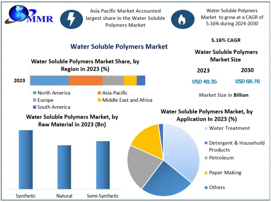 Water Soluble Polymers Market Size to Expand from US$ 48.35 Bn in 2024 to US$ 68.76 Bn by 2030