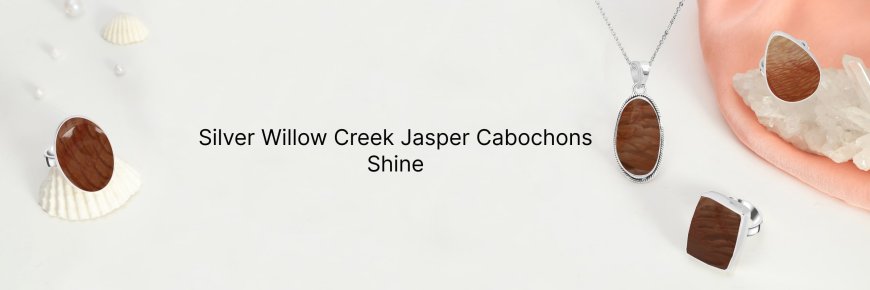 Captivating Cabochons: Silver Willow Creek Jasper Jewelry with Smooth, Polished Gems