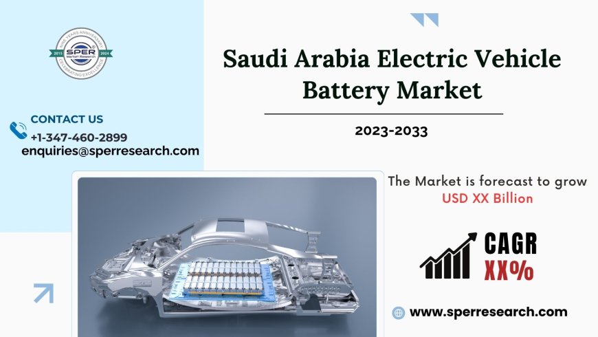 Saudi Arabia Electric Vehicle Battery Market Expected to Reach USD XX Million by 2033, CAGR XX% | SPER Market Research