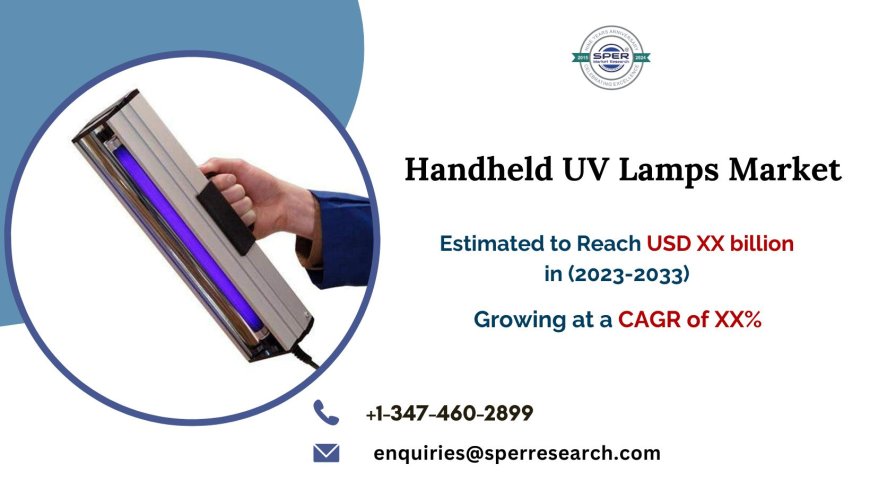 Handheld UV Lamps Market is anticipated to be worth USD XX billion by 2033, with a projected growth rate of XX% CAGR – SPER Market Research