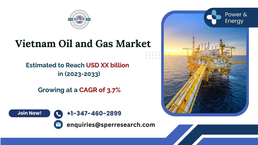 Vietnam Oil and Gas Market Forecast to 2033, Expected to reach USD XX billion and grow at a CAGR of 3.7% – SPER Market Research