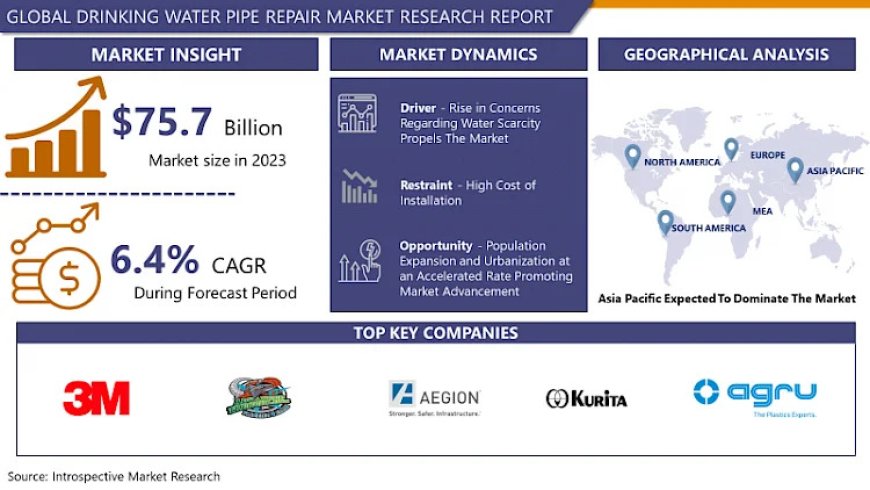 Drinking Water Pipe Repair Market Unlocking Market Trends: Size, Share, and Growth by 2032