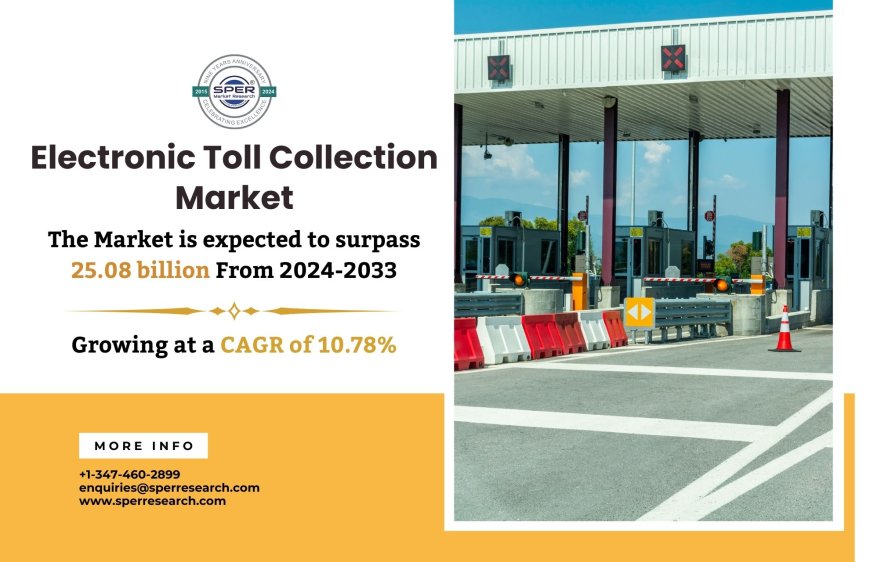 Electronic Toll Collection Market Upcoming Trends 2024, Size, Share, Revenue Growth, Challenges, Opportunities, and Future Outlook till 2033: SPER Market Research