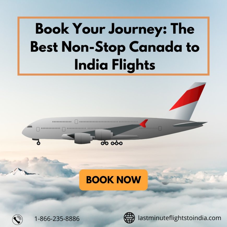 Book Your Journey: The Best Non-Stop Canada to India Flights