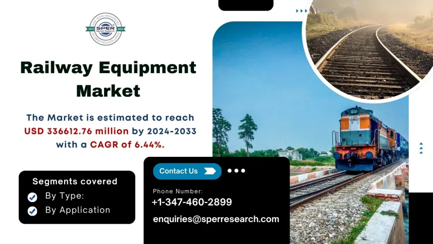 Railway Equipment Market Revenue, Growth Drivers, Trends, Business Opportunities and Forecast for 2033 by SPER Market Research