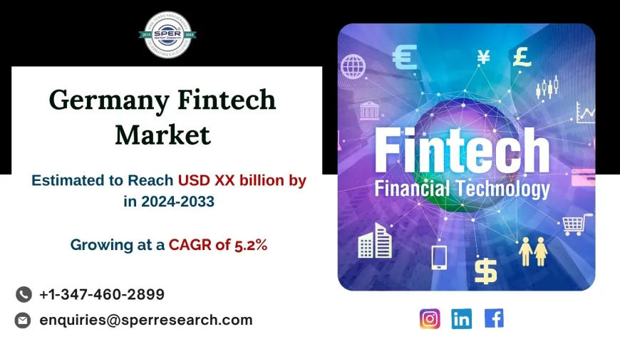 Germany Fintech Market to Reach USD XX Billion by 2033 with Anticipated CAGR of 5.2%: SPER Market Research