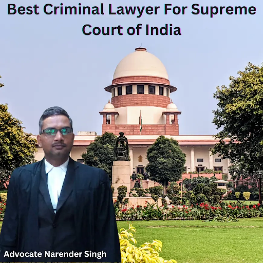 Advocate Narender Singh: Best Criminal Lawyer for Supreme Court of India