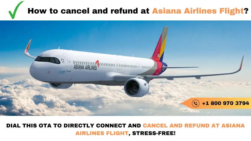 How to cancel and refund at Asiana Airlines Flight?