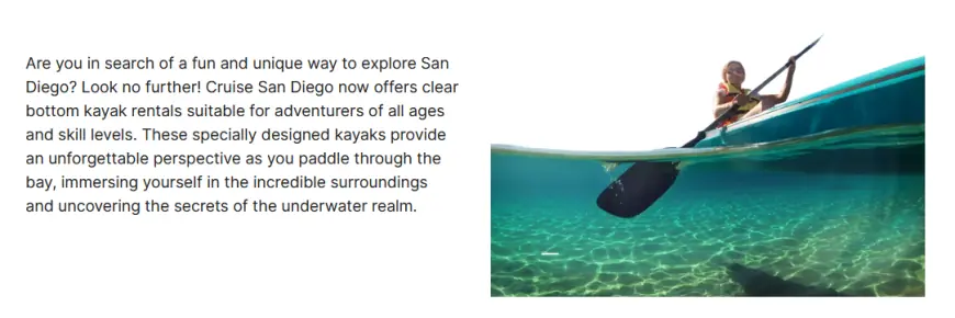 Explore San Diego's Waters with Clear Bottom Kayak Rentals and Mission Bay Kayak Rentals