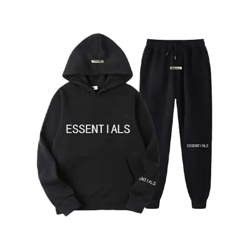 Black Essential Hooded Tracksuit for Unmatched Comfort and Style