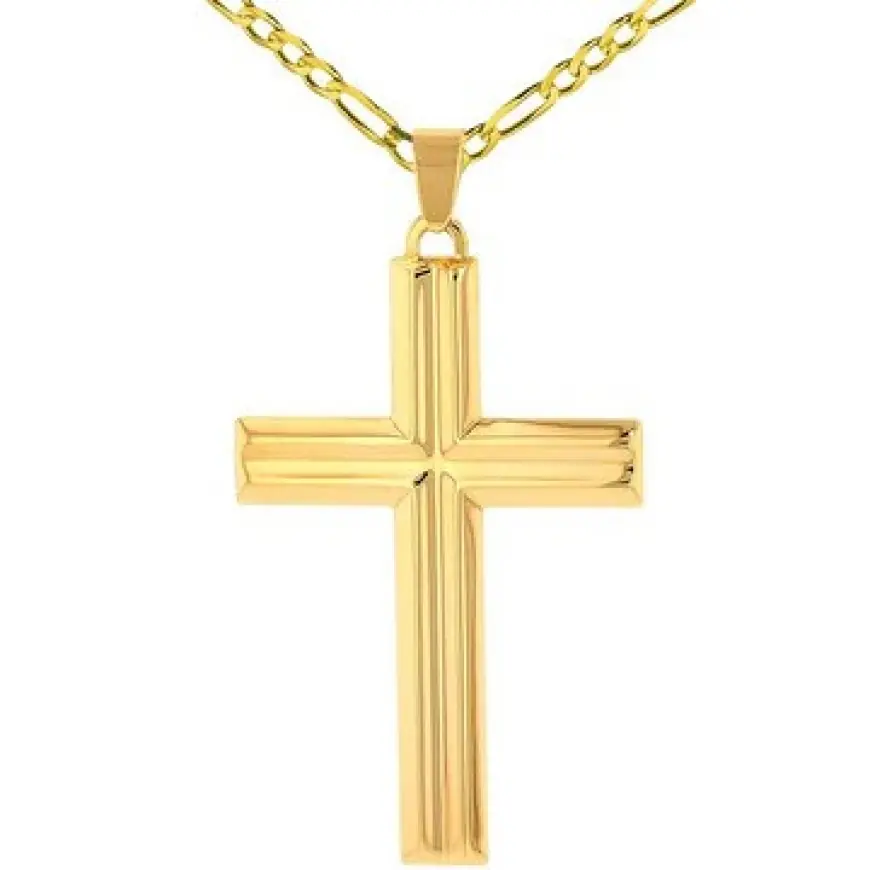 Guide to Men's Gold Cross Pendant Necklaces: Style, Meaning, and Buying Tips