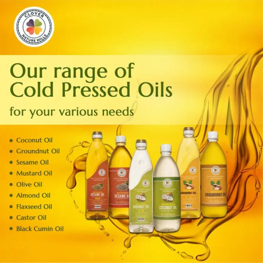 Experience Pure Goodness with Clover Nature Mills Cold Pressed Oils