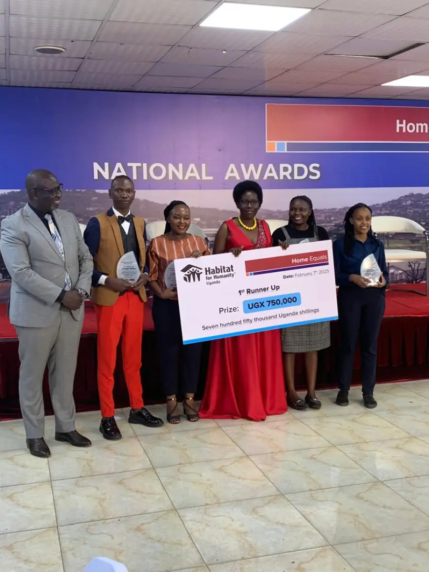 Habitat for Humanity Uganda awards outstanding journalists reporting on informal settlements.