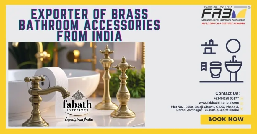 Exporter of Brass Bathroom Accessories from India