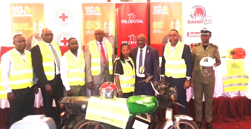 Transport Minister Gen. Katumba flags off 3rd Safe Steps Training Campaign To Extend Road Safety & First Aid Skills To More Beneficiaries.