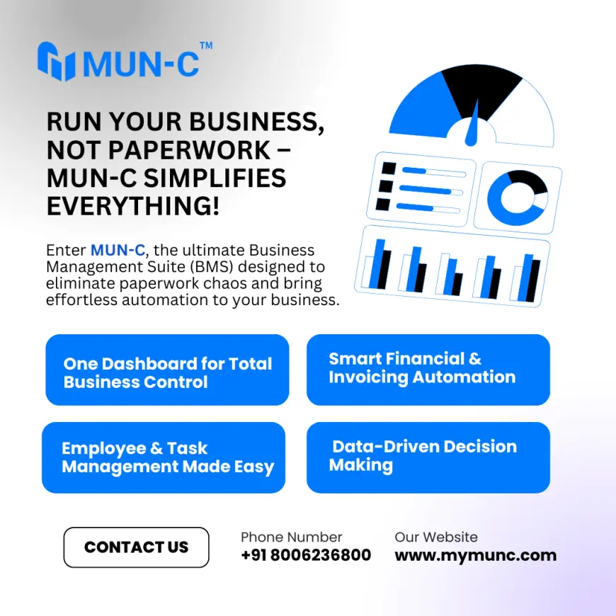 Run Your Business, Not Paperwork – MUN-C Simplifies Everything!