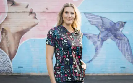Printed Scrub Tops That Combine Comfort, Style, and Functionality