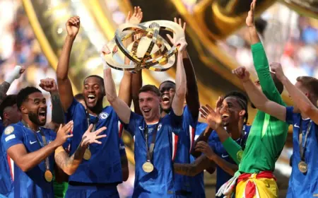 Chelsea Outclass PSG to Lift Club World Cup Trophy