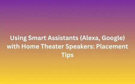 Using Smart Assistants (Alexa, Google) with Home Theater Speakers: Placement Tips