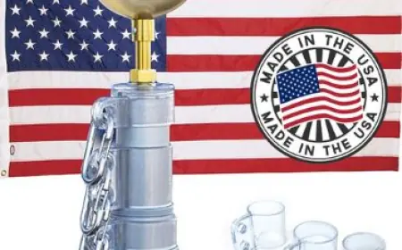 Commercial Flagpoles and Nylon American Flag making a Bold Statement