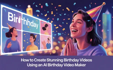 How to Create Stunning Birthday Videos Using an AI Birthday Video Maker