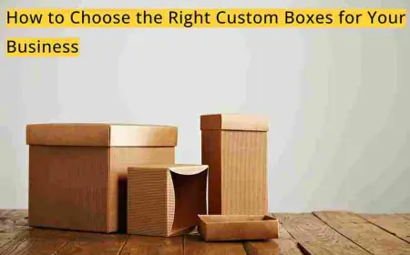 How to Choose the Right Custom Boxes for Your Business?