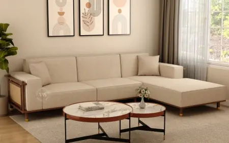 What Materials Are Best for L Shaped Sofa Designs | Wooden Street