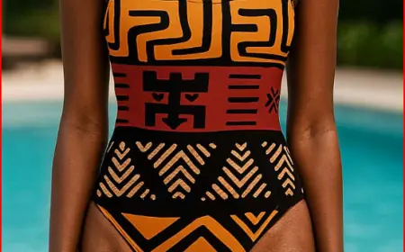 Dive into Style: Bold African Print Swimsuits for Confident Women