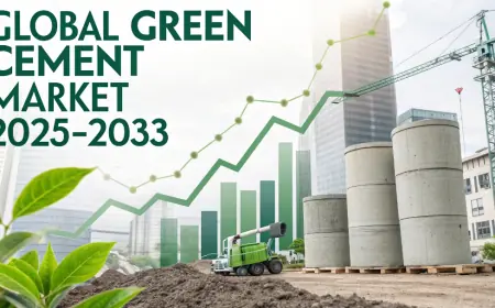 Green Cement Market Report, Global Size, Share Growth Rate, and Forecast 2025-2033
