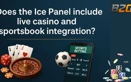 Does the Ice Panel Include Live Casino and Sportsbook Integration?