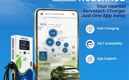 Servotech EV Charger with App – Fast Charging, Anytime, Anywhere