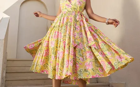 Buy Handblock Tiered Dresses for Women - Guleri