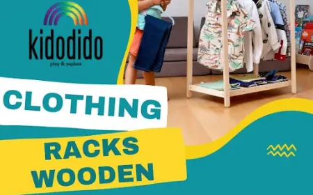 Design a Stylish and Functional Kids’ Room with Wooden Clothing Racks
